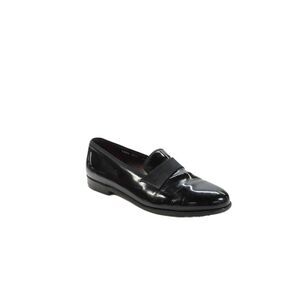 Salvatore Ferragamo Men's Round Toe Slip-On Loafers Shoes Black Size 7.5